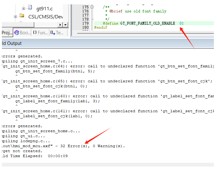 图7-28 GT_FONT_FAMILY_OLD_ENABLE 配置